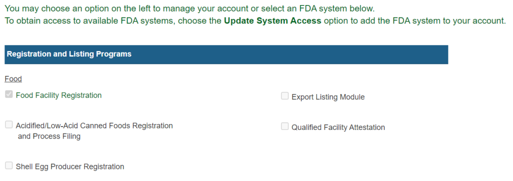 注册登记那些事 之 FDA企业注册